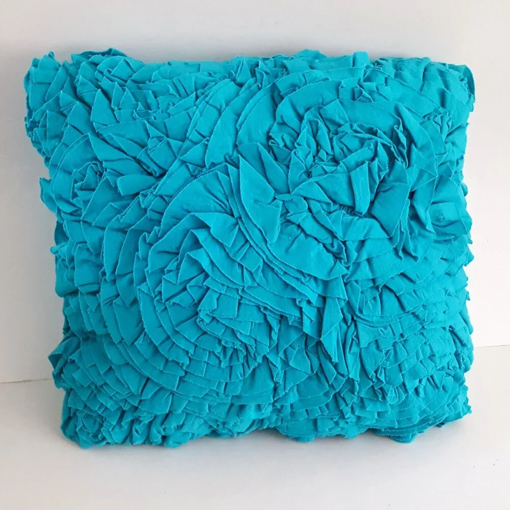 Decorative Throw Pillow Teal